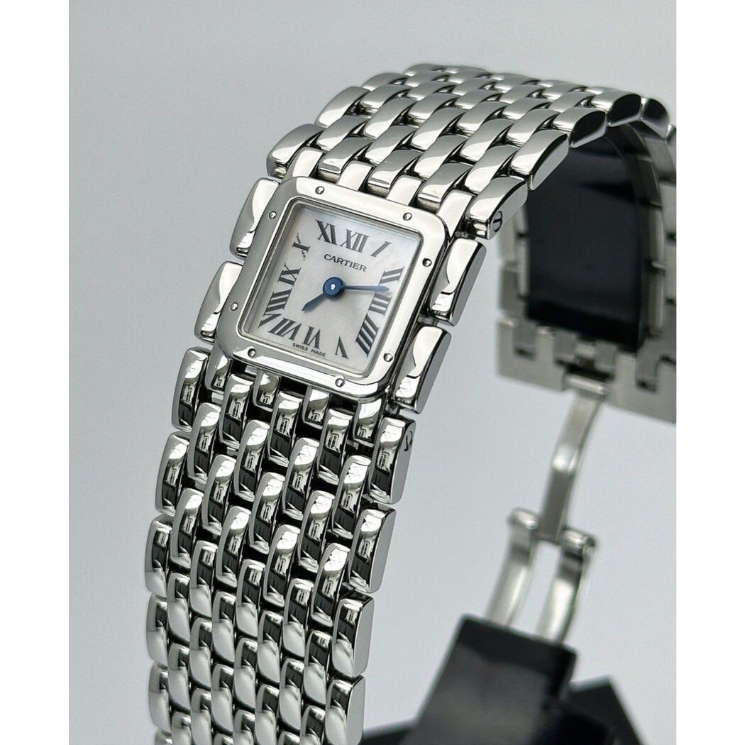 (SOLD!!) 21mm • Cartier Panthère Ruban W61001T9 Mother of Pearl Quartz Ladies